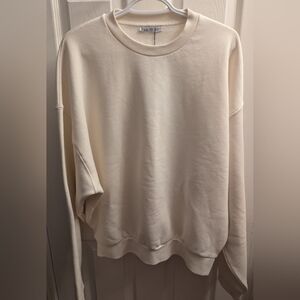 Zara Cream Oversized Pullover - M